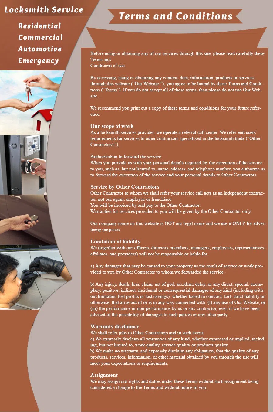 Clackamas OR Locksmith Store Clackamas, OR 503-917-4181 - terms-and-condition